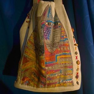 Big Cotton Bucket Bag by Laurel Burch